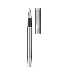 Stylo roller en acier inoxydable recyclé