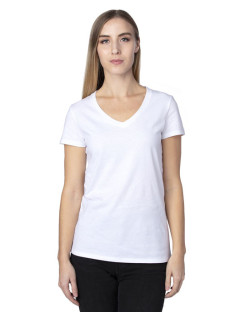 Threadfast Ultimate - T-shirt pour femme à col en V et manches courtes