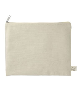 Pochette de voyage plate en coton biologique