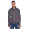 Manteau pour homme Flux de North End SportMD Rouge en molleton contrecollé à motif mélangé