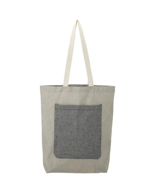 Cabas à poche en coton recyclé
