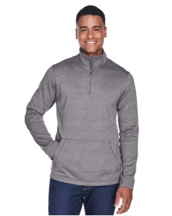 Manteau pour homme Newbury en molleton à motif mélangé avec glissière mi-hauteur de Devon & JonesMD